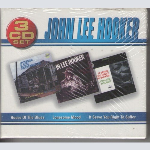 Box, Comp + 3xCD John Lee Hooker - House Of The Blues - Lonesome Mood - It Se...