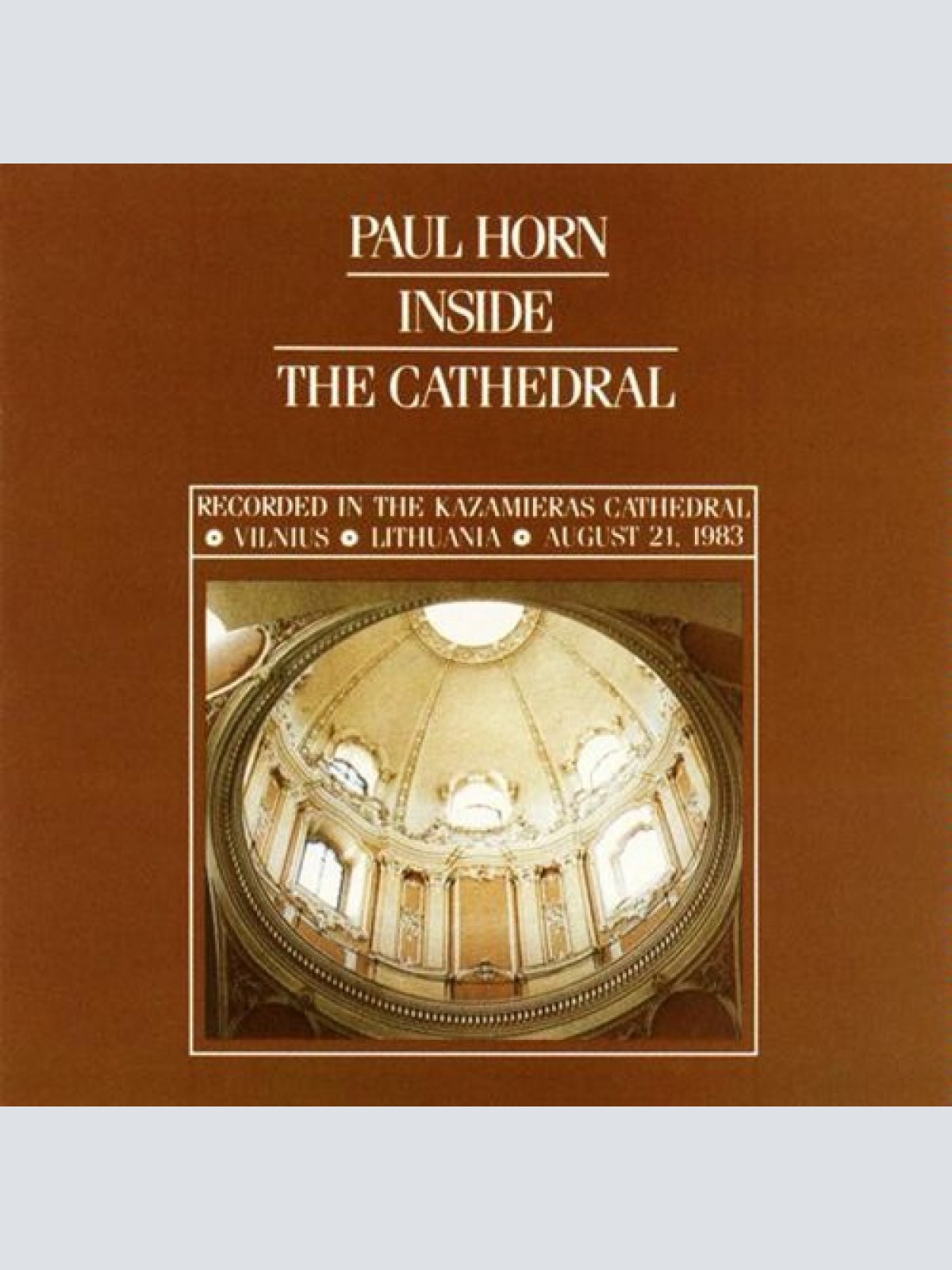 CD, Album, RE Paul Horn - Inside The Cathedral