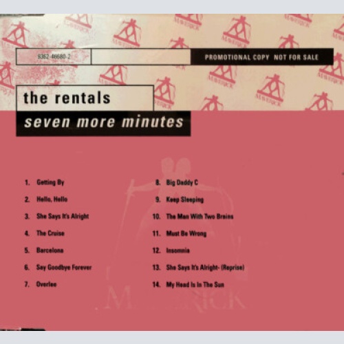 CD, Album, Promo The Rentals - Seven More Minutes