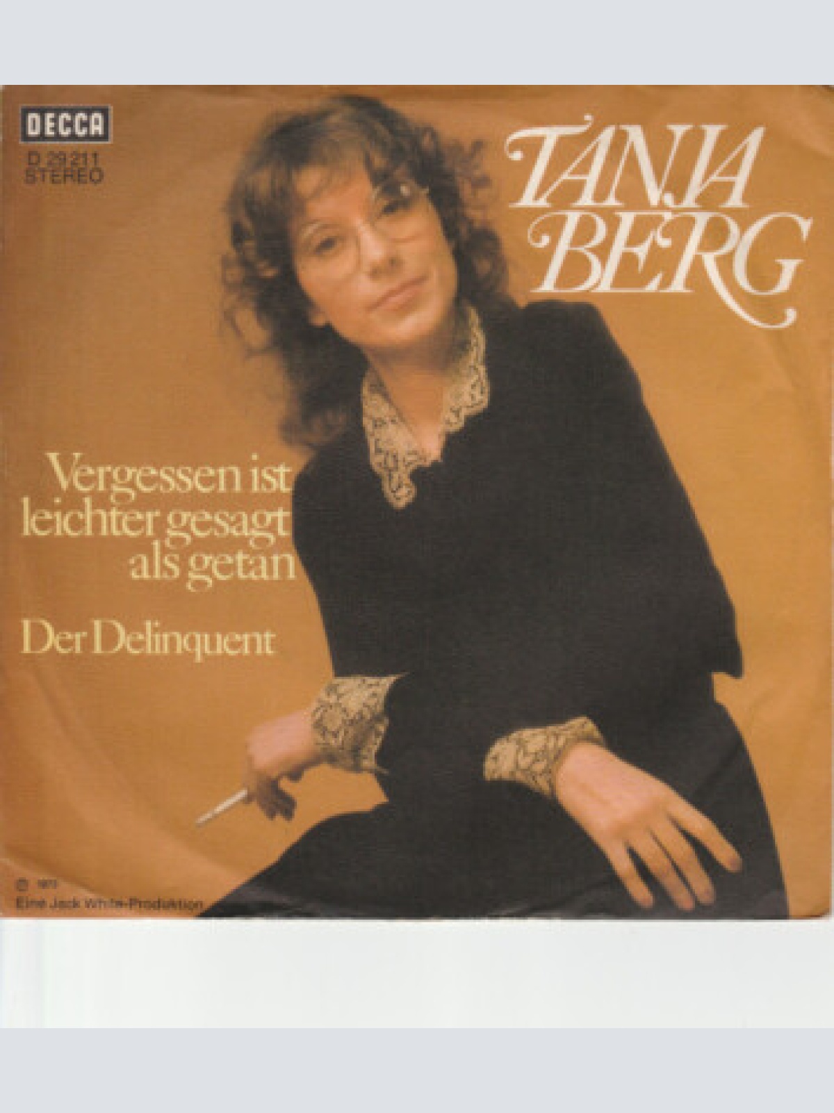 7", Single, Promo Tanja Berg - Vergessen Ist Leichter Gesagt Als Getan