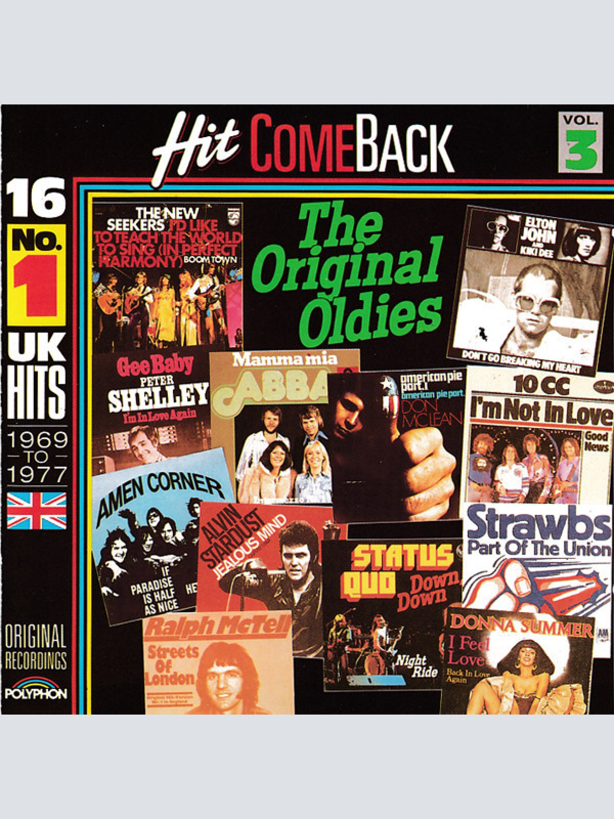 CD, Comp Various - Hit Come Back • The Original Oldies • Vol. 3 • 16 No. 1 UK...