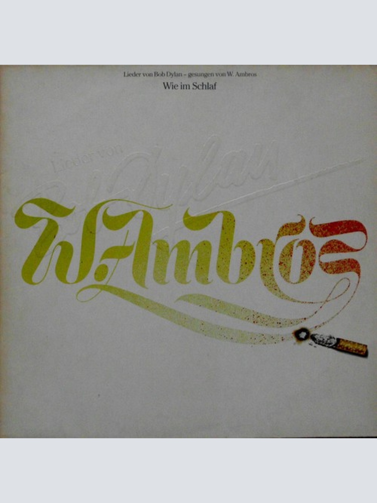 LP, Album W. Ambros* - Wie Im Schlaf