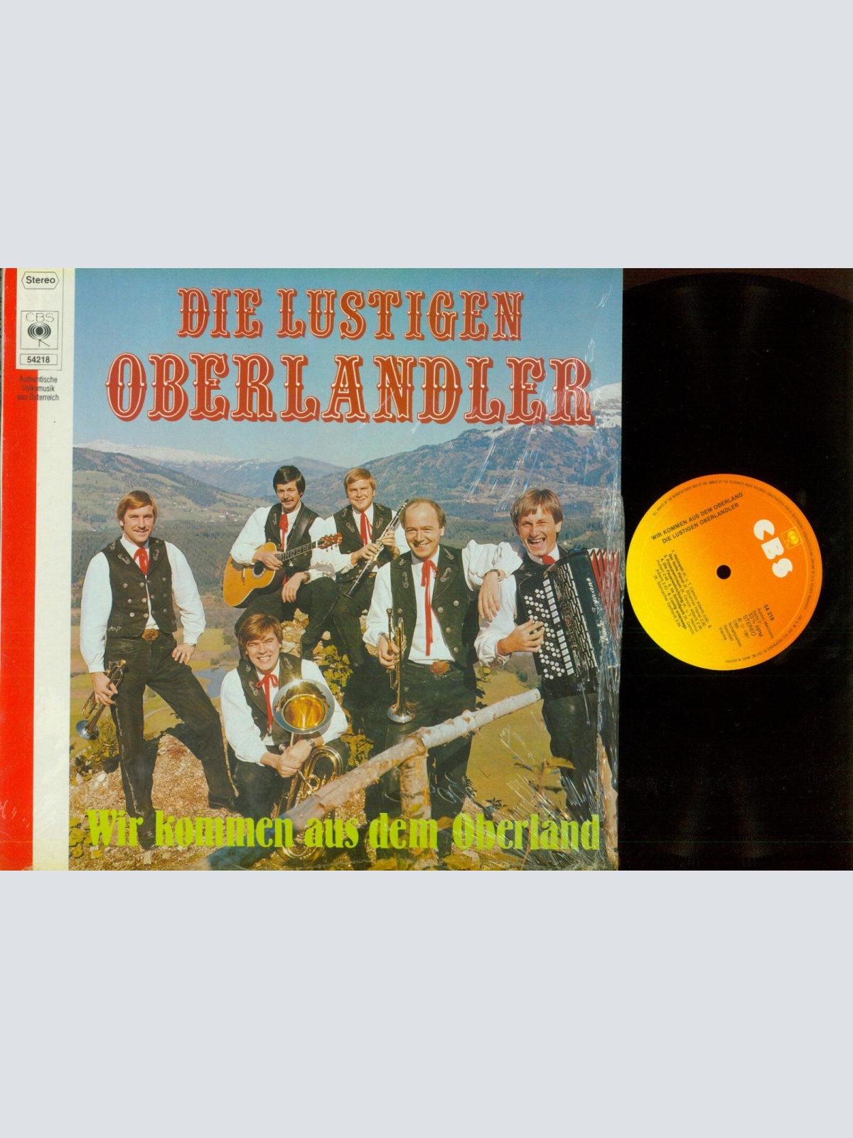 LP--Die Lustigen Oberlandler    Wir kommen aus dem Oberland