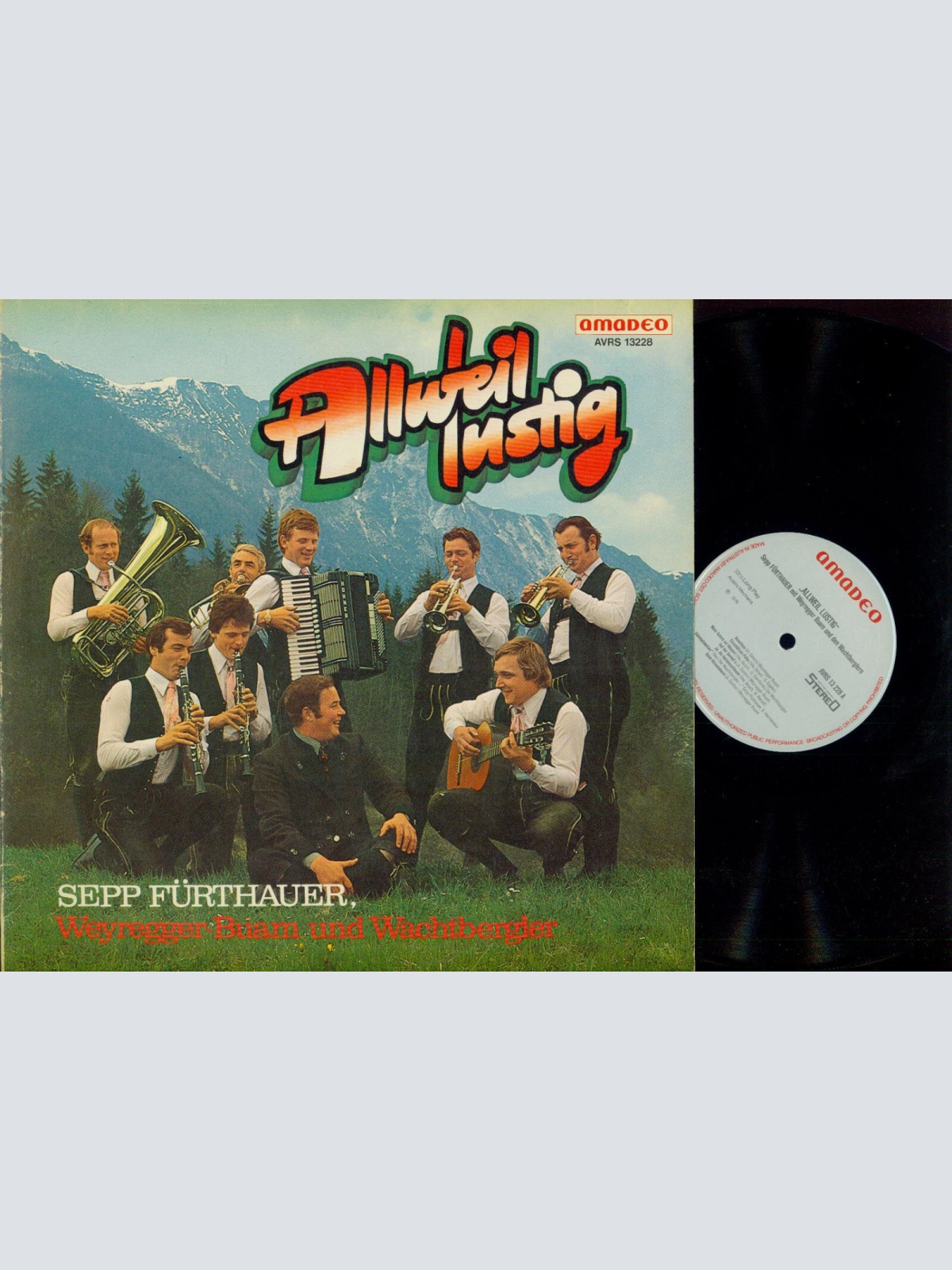 LP--Allweil Lustig    Sepp Fürthauer
