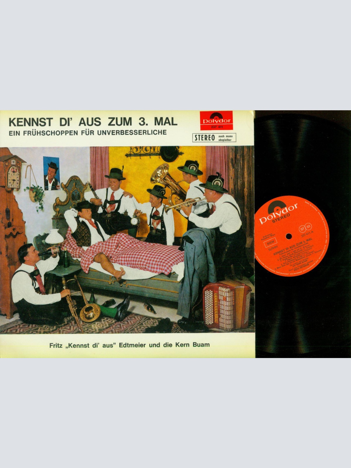 LP--Fritz Edtmeier Kern Buam    Kennst di aus zum 3 mal