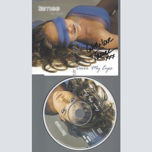 CD--TAMEE HARRISON--COVER MY EYES--MIT AUTOGRAMM