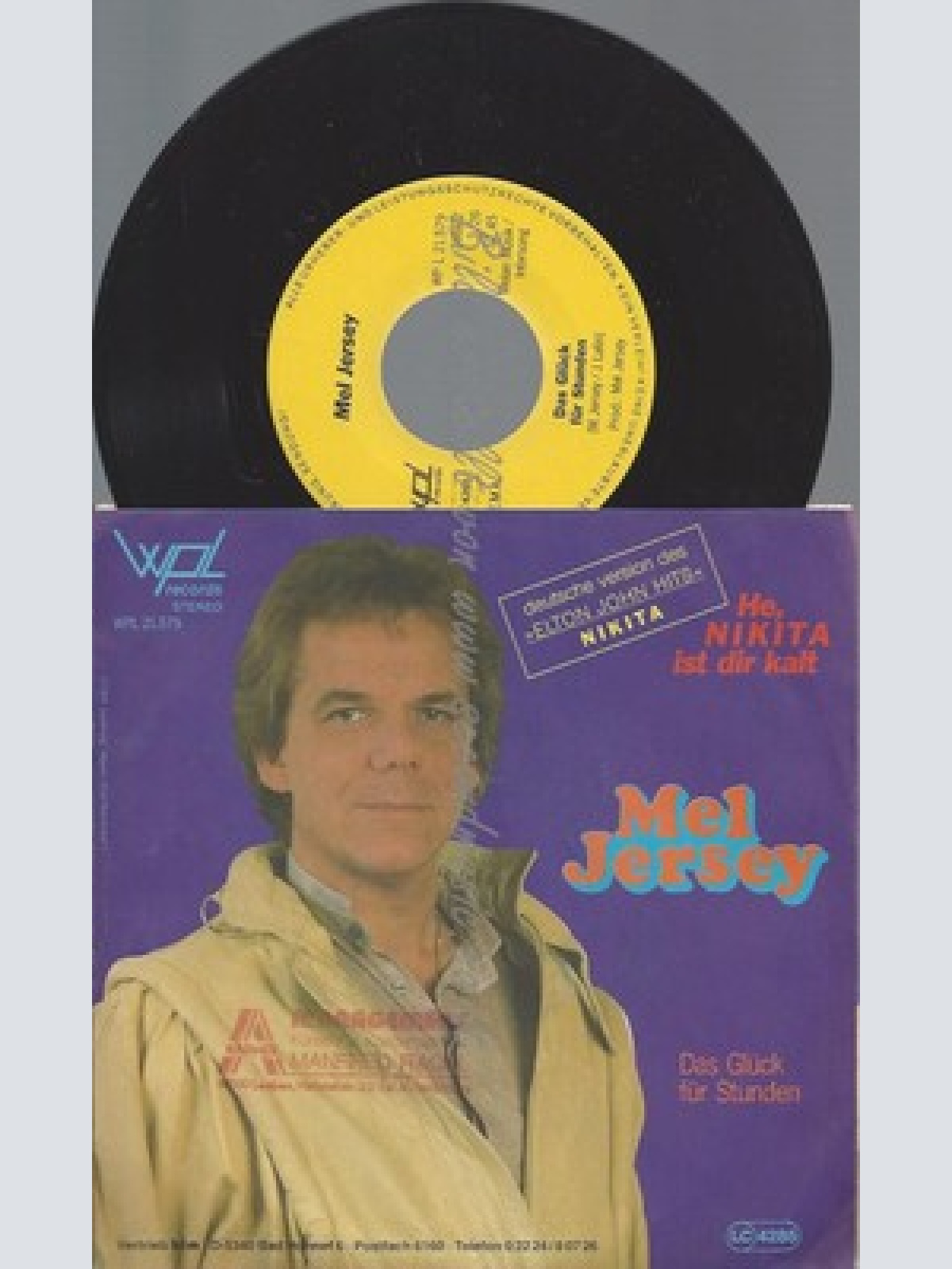 7"MEL JERSEY--HEY NIKITA IST DIR KALT