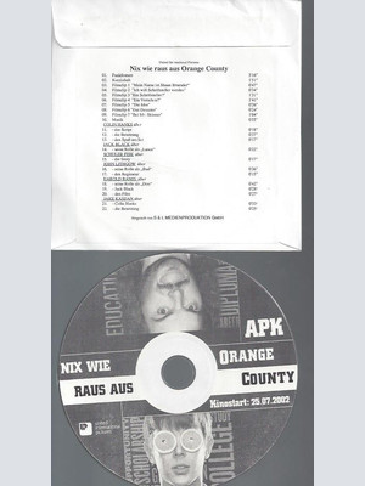 CD--RADIO-AUDIO PRESSKIT-PROMO-NIX WIE RAUS AUS ORANGE COUNTY