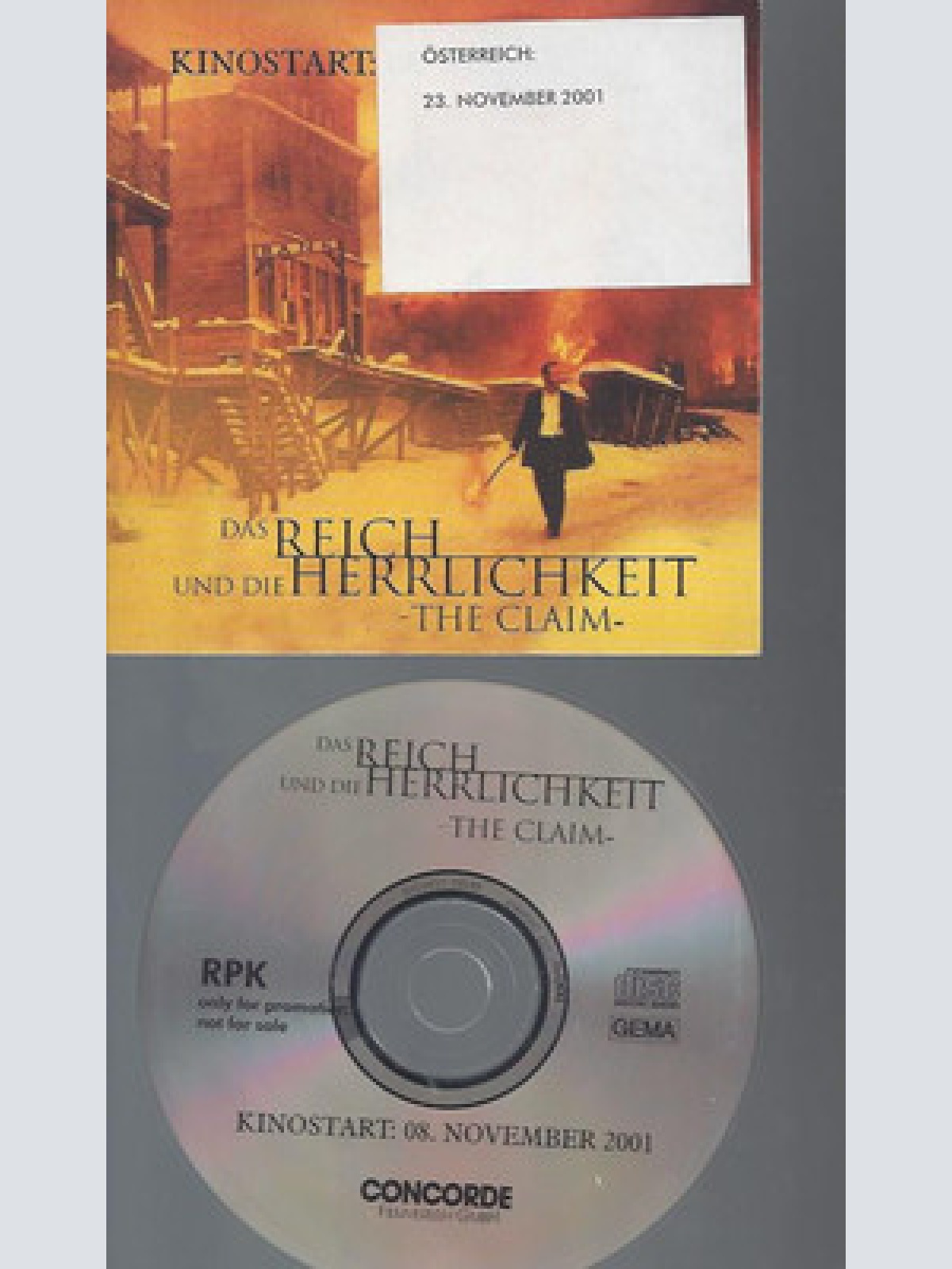 CD--AUDIO PRESS KIT-PROMO-DAS REICH UND DIE HERRLICHKEIT--THE CLAIM