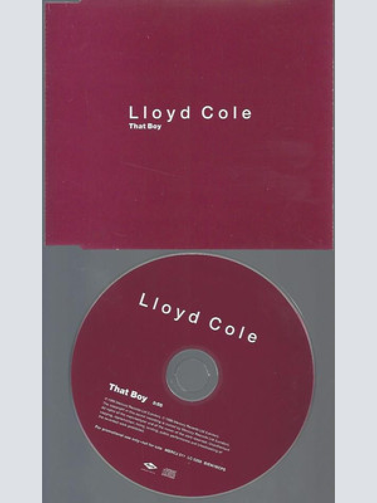 CD--PROMO--LLOYD COLE--THAT BOY