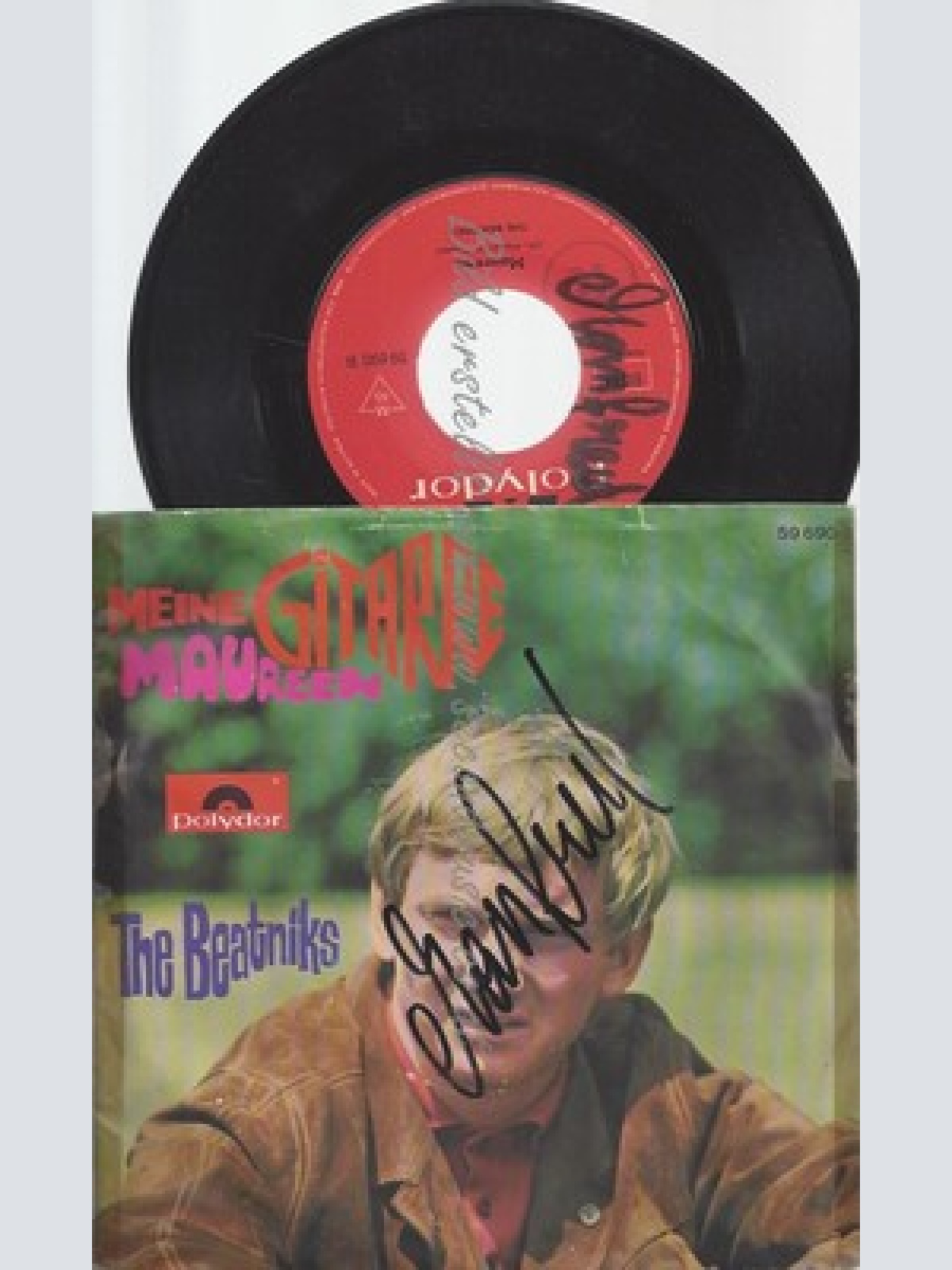 7"THE BEATNIKS--MEINE GITARRE--COVER UND LABEL BESCHRIFTET