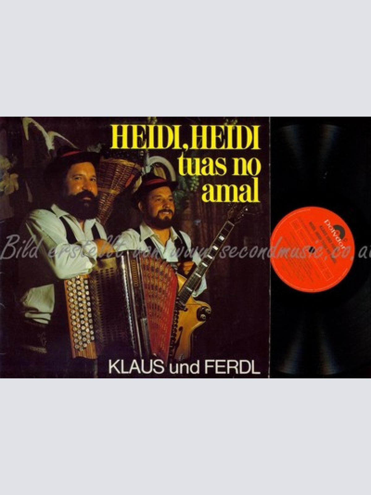 LP--KLAUS UND FERDL--HEIDI HEIDI TUAS NO AMAL--CLUB AUFLAGE