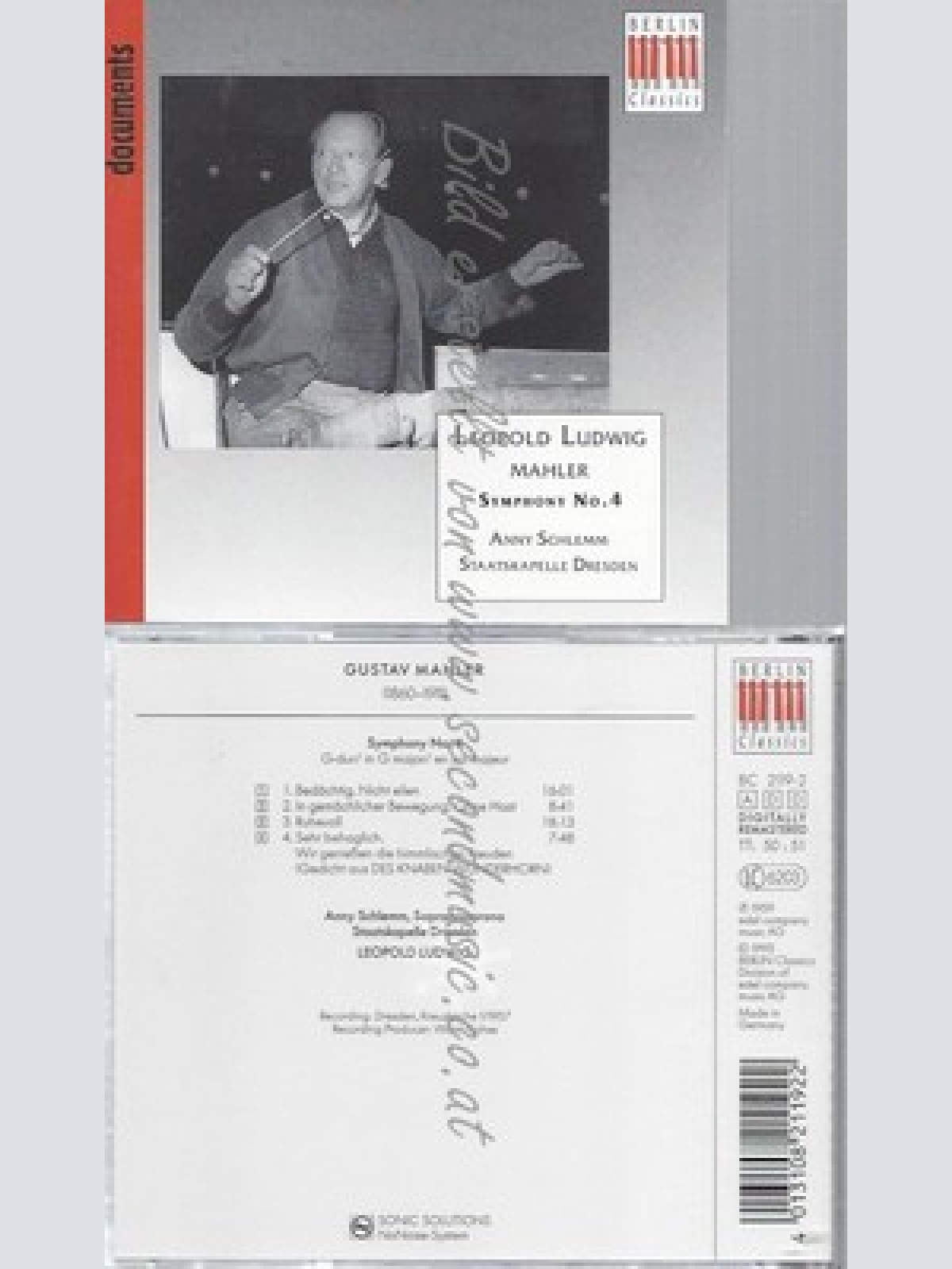 CD--GUSTAV MAHLER--GUSTAV LUDWID--SYMPHONY NO 4