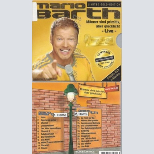 CD--MARIO BARTH -- --CD -- LIMITED GOLD EDITION - MÄNNER SIND PRIMITIV, ABER GLÜ