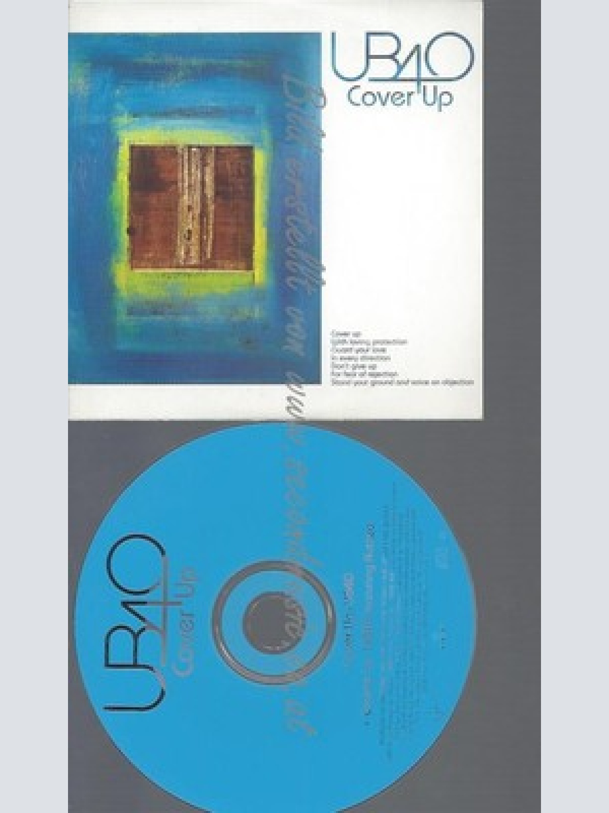 CD--UB40--COVER UP--2TR--PROMO