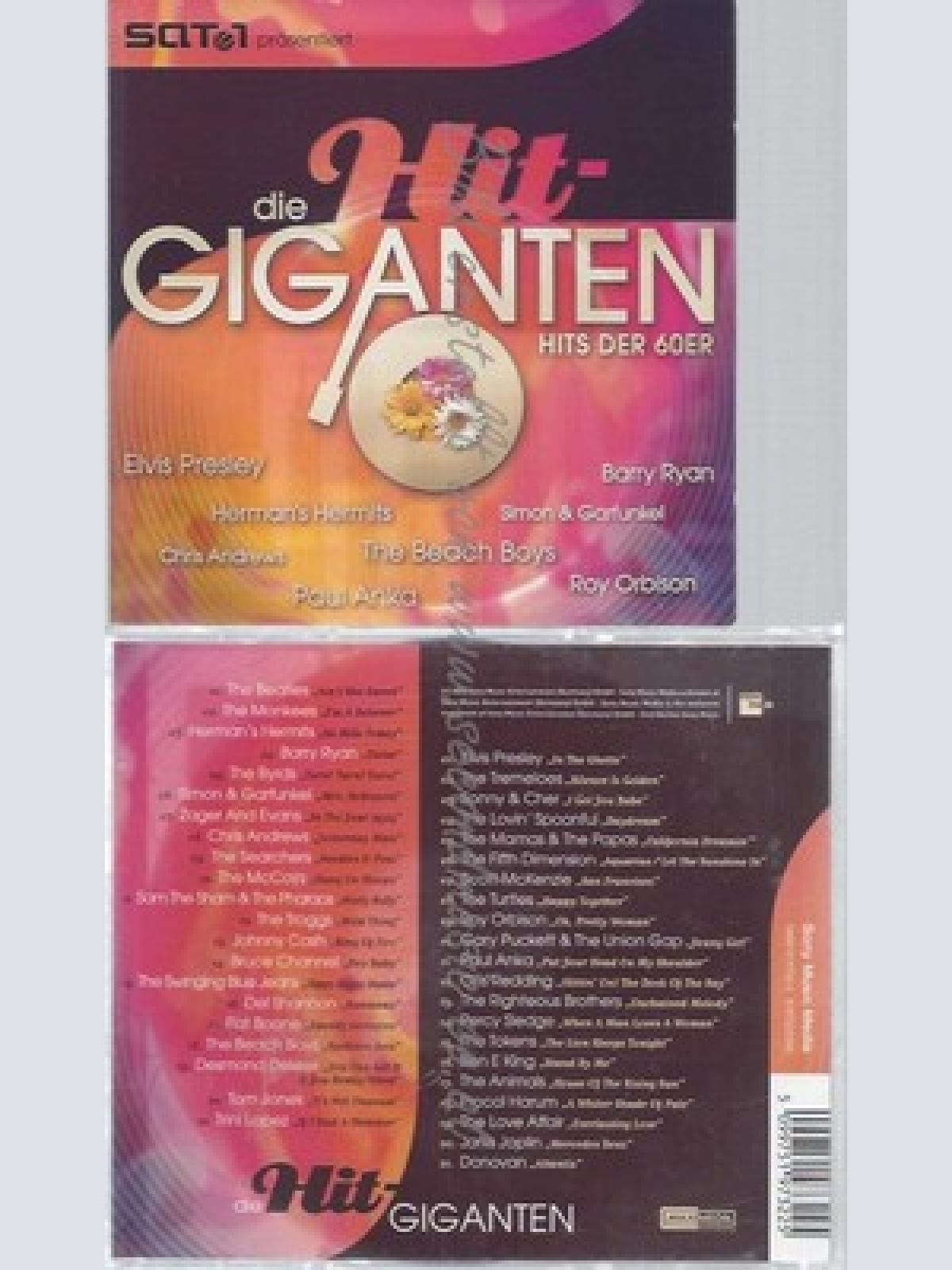 CD--SAT 1 HIT GIGANTEN--HITS DER 60ER
