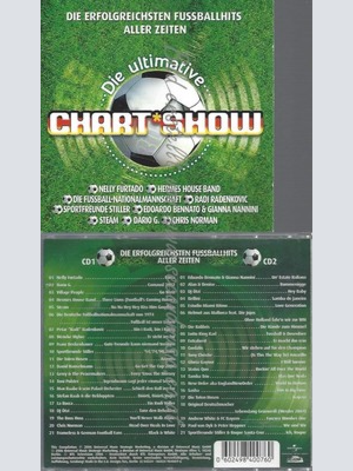 CD--2CD - DIE ULTIMATIVE CHARTSHOW -DIE ERFOLGREICHSTEN FUSBALLHITS ALLER ZEITEN
