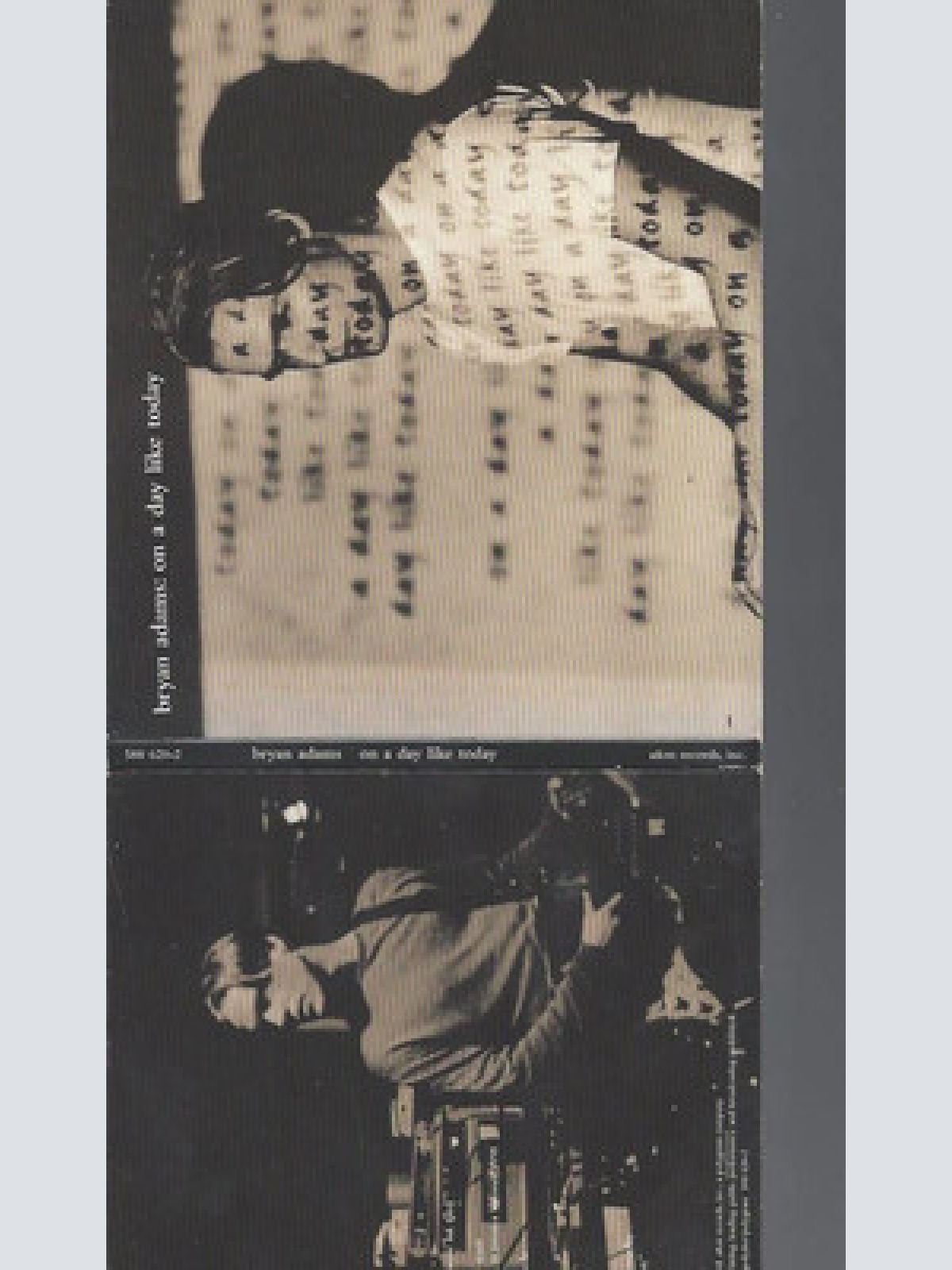 CD--BRYAN ADAMS--ON A DASY LIKE --TODAY --PROMO--1 TR