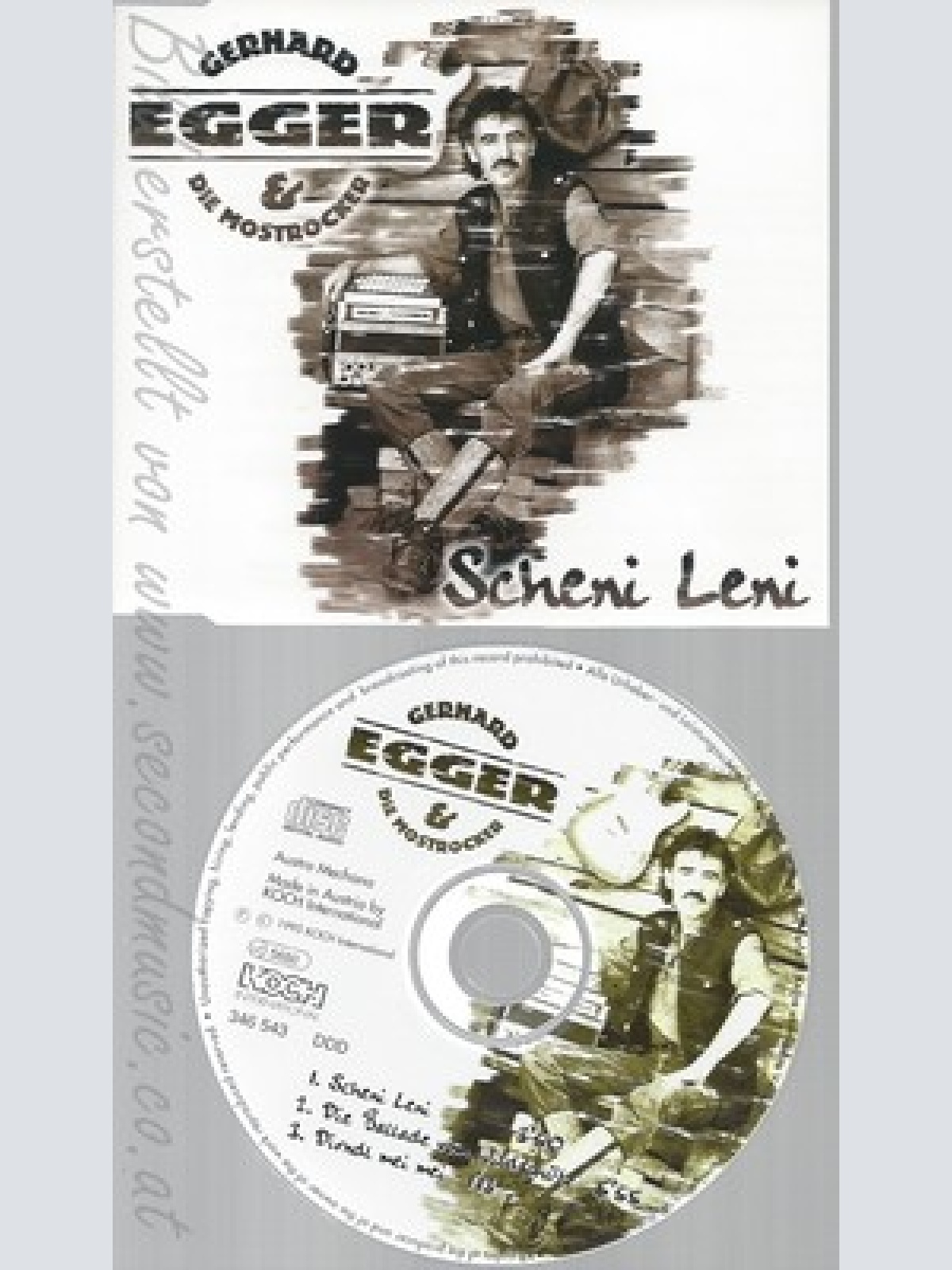CD--GERHARD U.D.MOSTROCKER EGGER -- - SINGLE -- SCHENI LENI