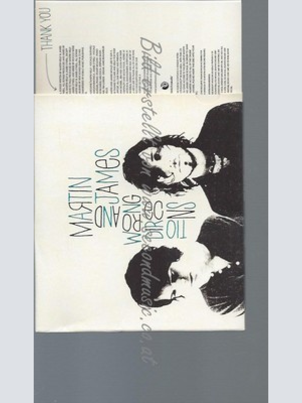 CD--MARTIN AND JAMES -- - SINGLE -- WRONG DIRECTIONS