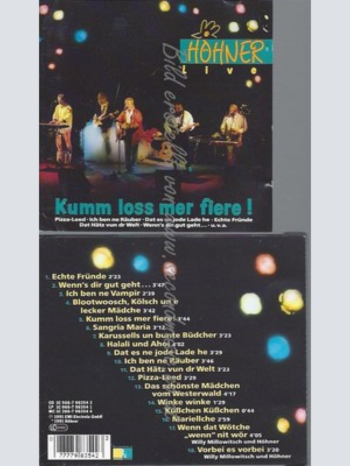 CD--HÖHNER -- -- KUMM LOSS MER FIERE! LIVE!