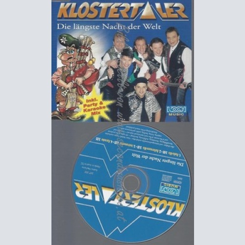 CD--KLOSTERTALER -- - SINGLE -- DIE LÄNGSTE NACHT DER WELT