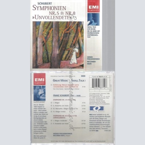 CD--RICARDO MUTI, WIENER PHILHARMONIKER -- UND FRANZ SCHUBERT ---- SMALL TALK -