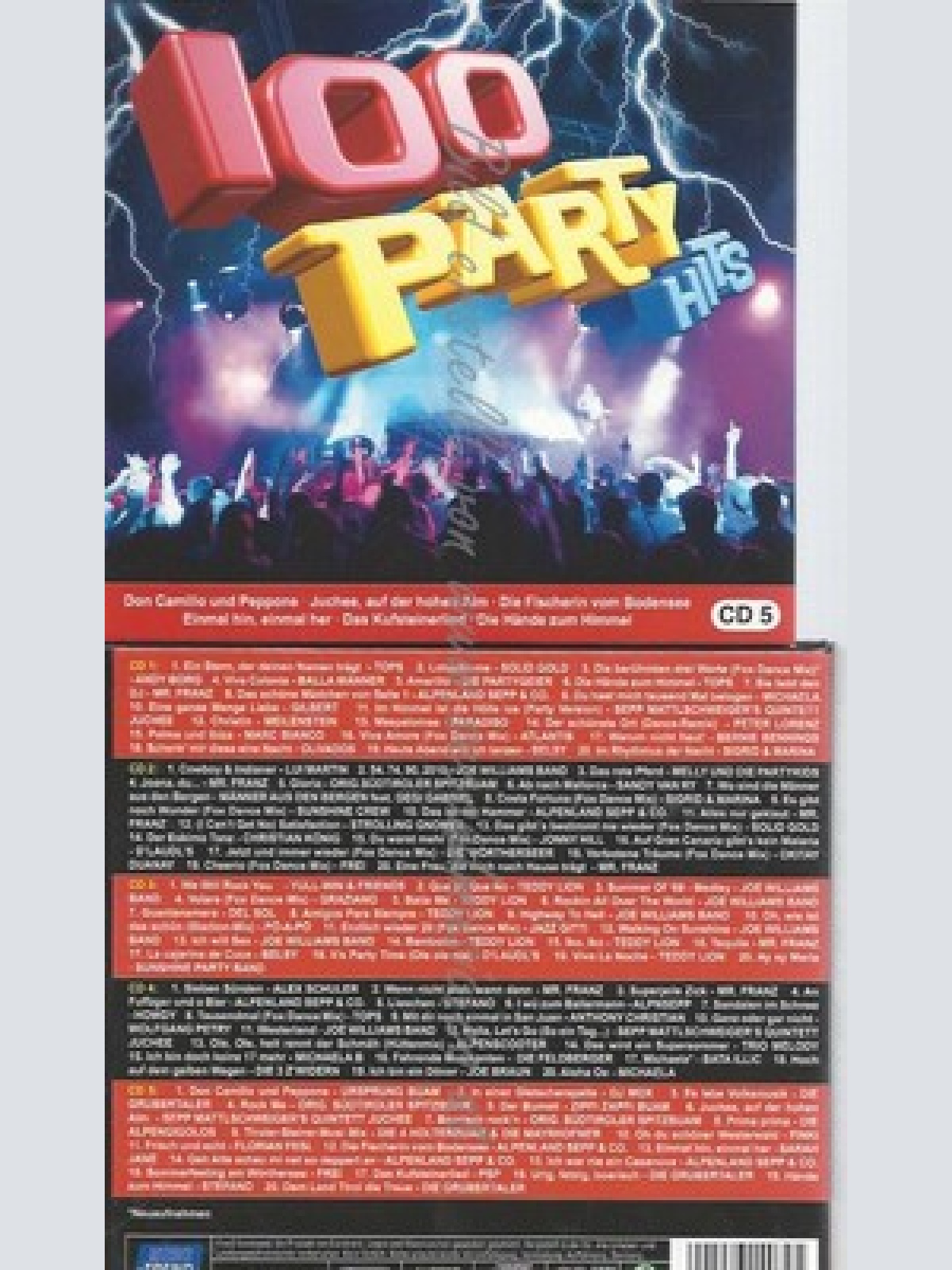 CD--VARIOUS -- --5CD SET -- 100 PARTY HITS