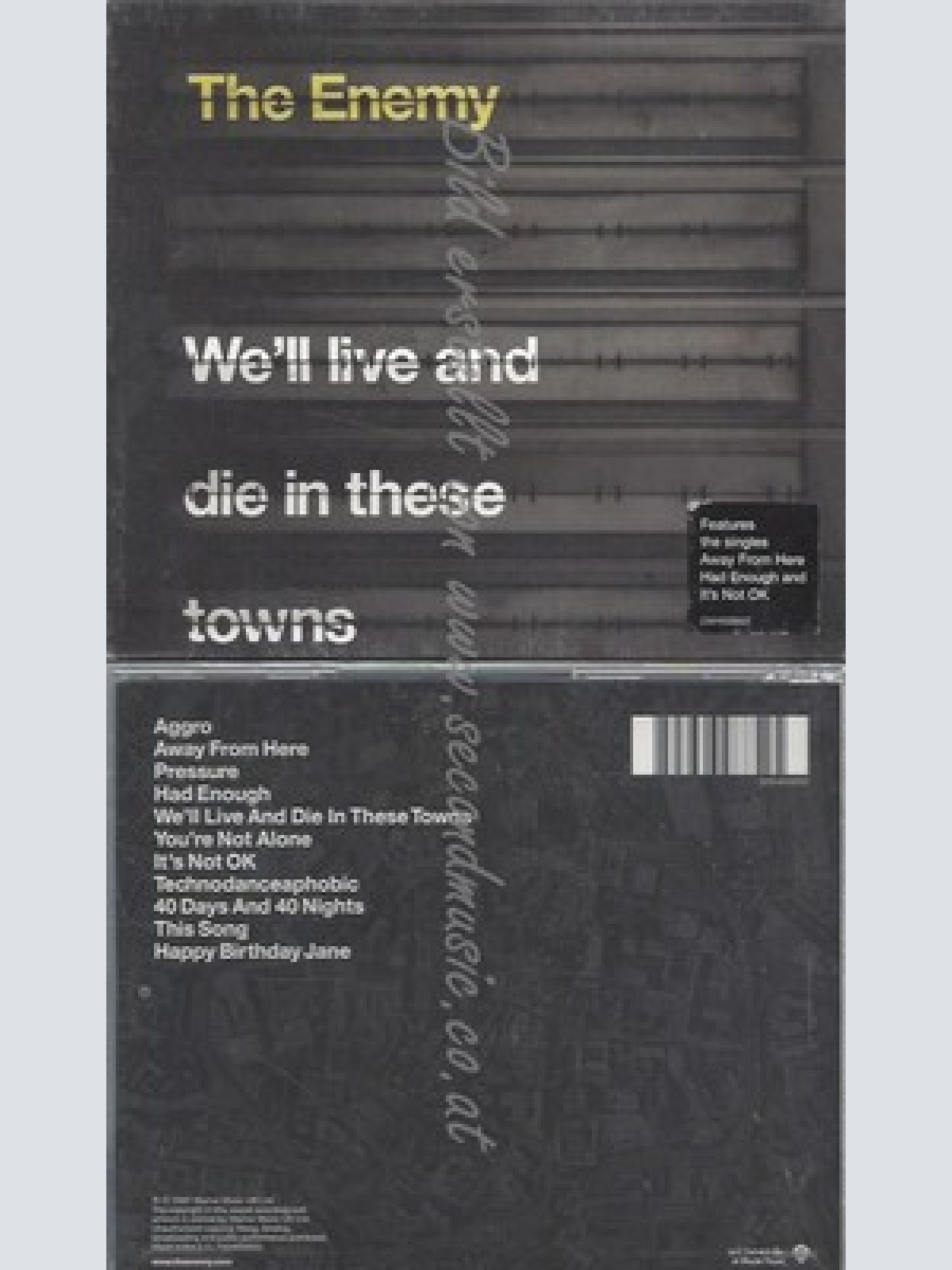 CD--THE ENEMY -- -- WE'LL LIVE AND DIE IN THESE TOWNS