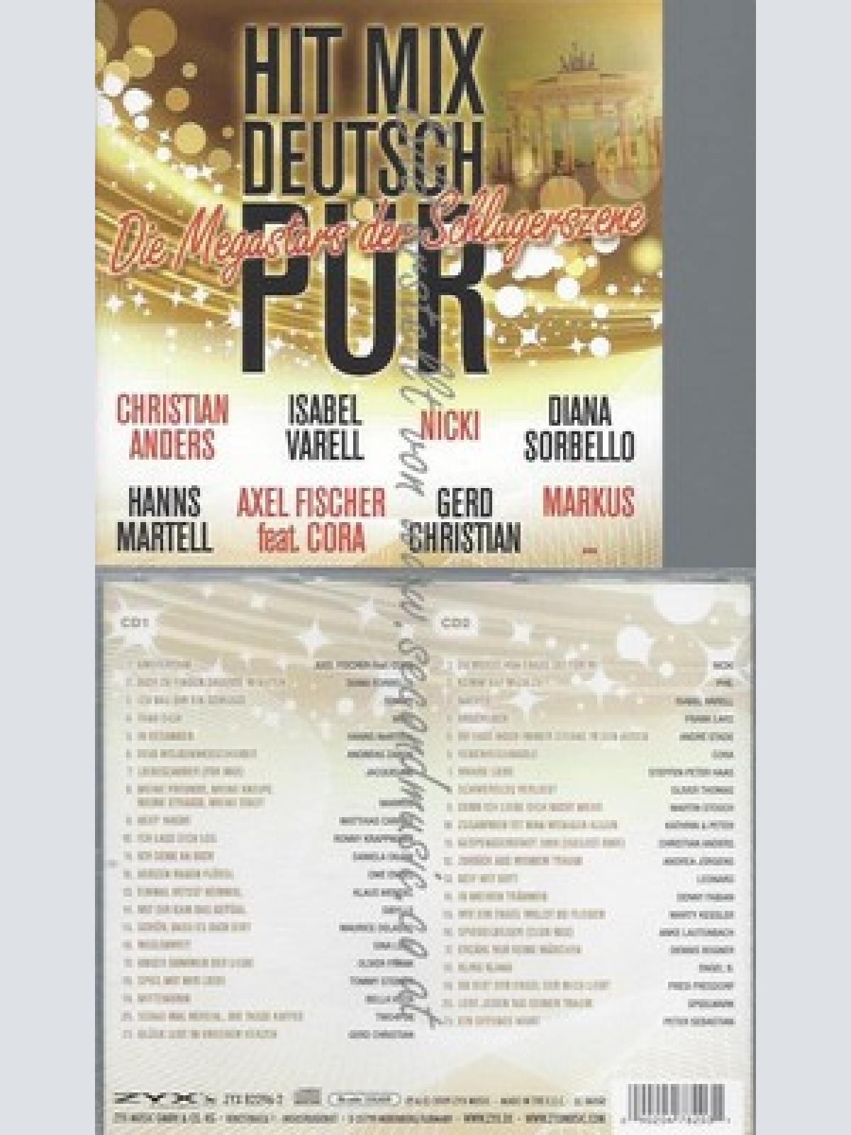 CD--VARIOUS -- - DOPPEL-CD -- HIT MIX DEUTSCH PUR