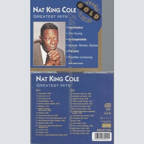 CD--NAT KING COLE -- - DOPPEL-CD -- NAT KING COLE-GREATEST HITS