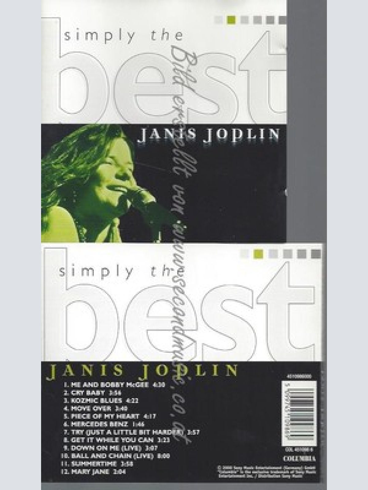 CD--JANIS JOPLIN -- -- SIMPLY THE BEST