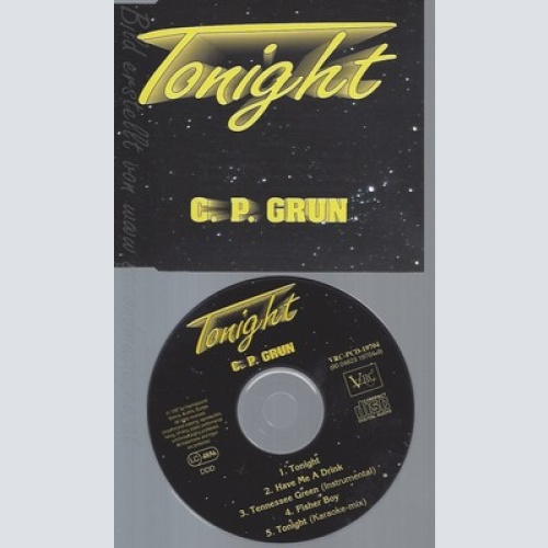 CD--C. P. GRUN--TONIGHT -SINGLE CD-SINGLE