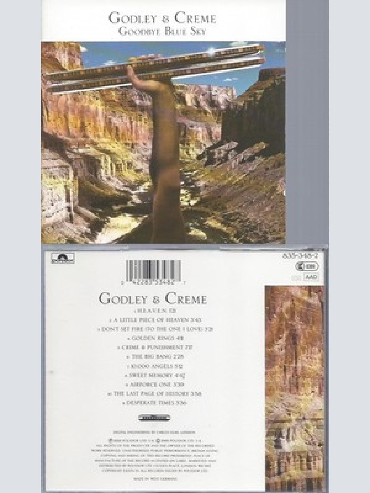CD--GODLEY & CREME--GOODBYE BLUE SKY