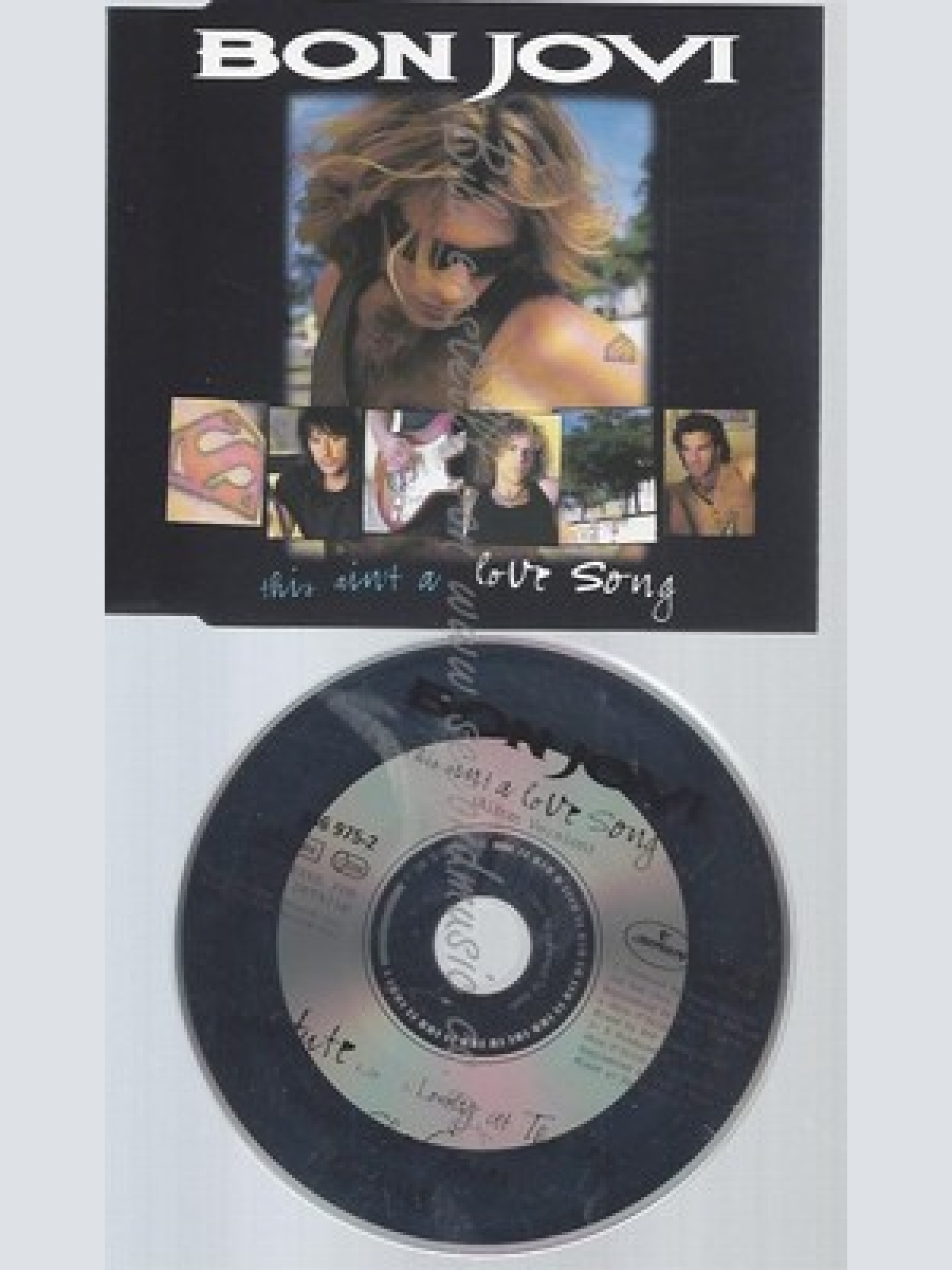 CD--BON JOVI--THIS AIN'T A LOVE SONG -5 TRACKS, -