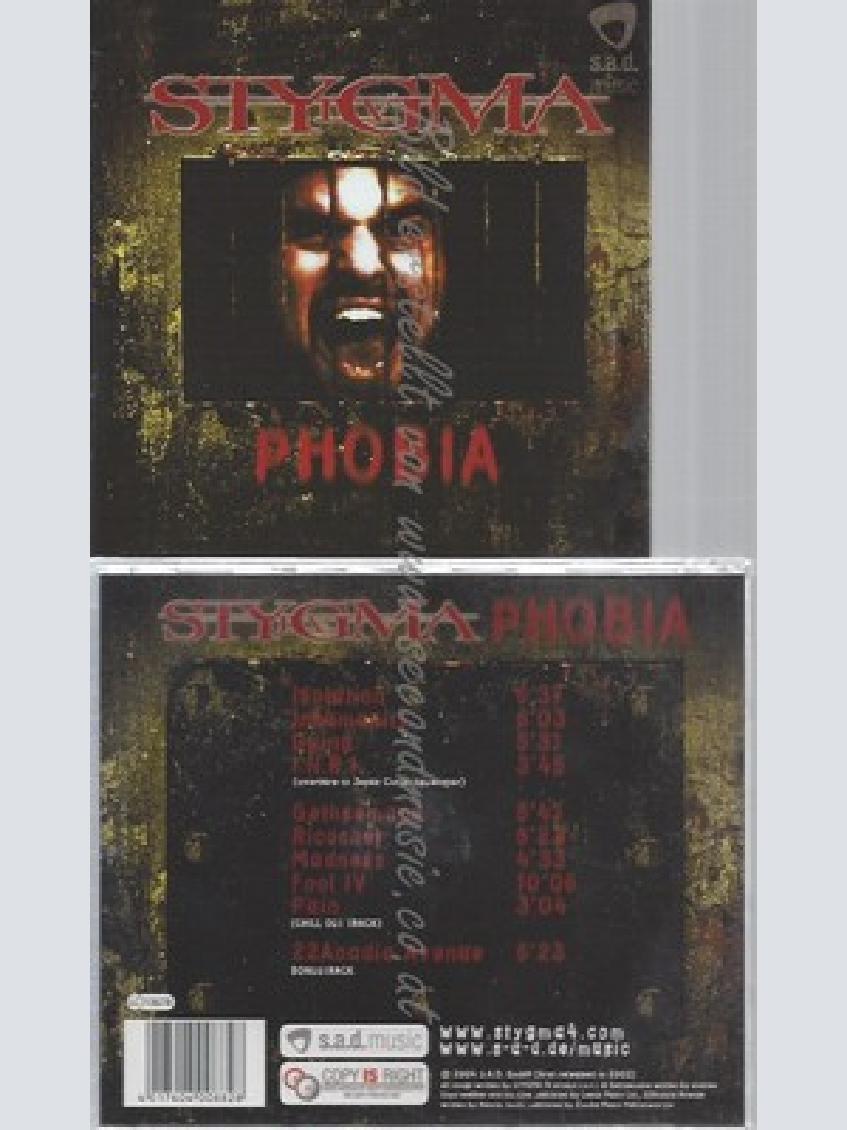 CD--STYGMA IV -- -- PHOBIA
