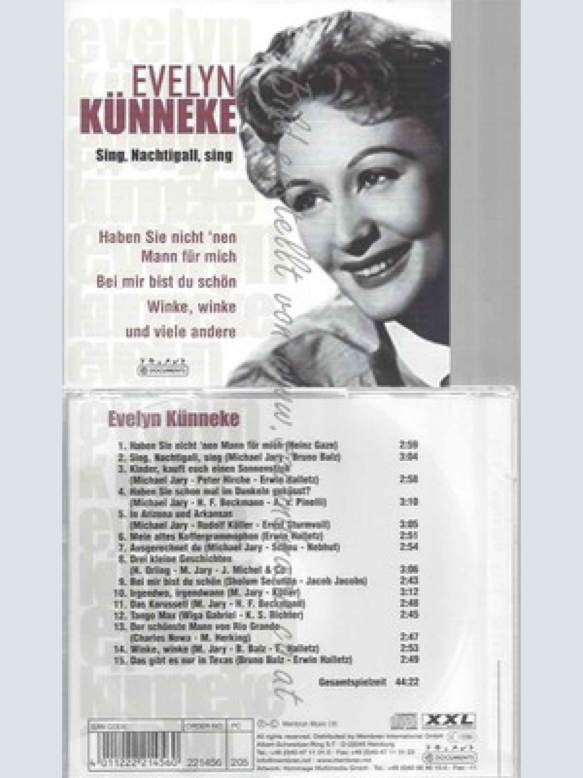 CD-EVELYN KUENNEKE UND EVELYN KUENNEKE - - SING, NACHTIGALL, SING