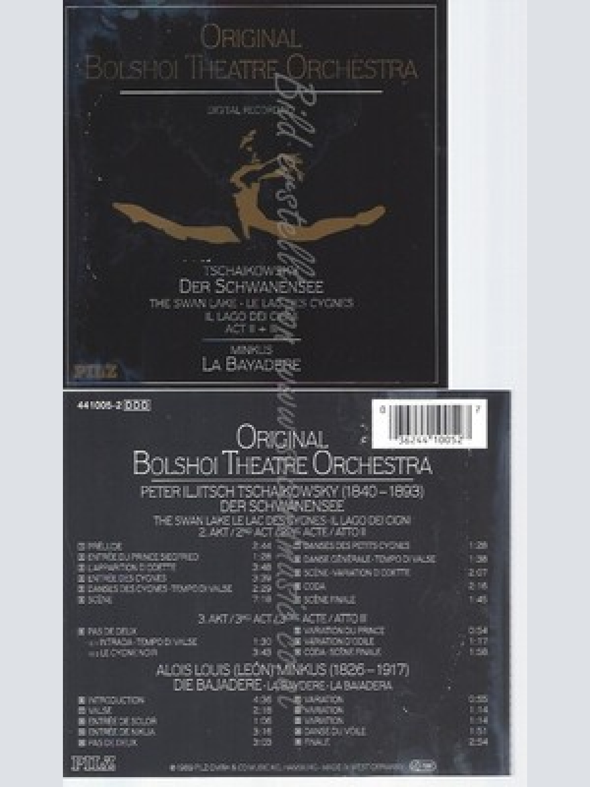 CD--DER SCHWANENSEE 2.+3. AKT / ORIGINAL BOLSHOI THEATRE ORCHESTRA, PETER TSCHAI