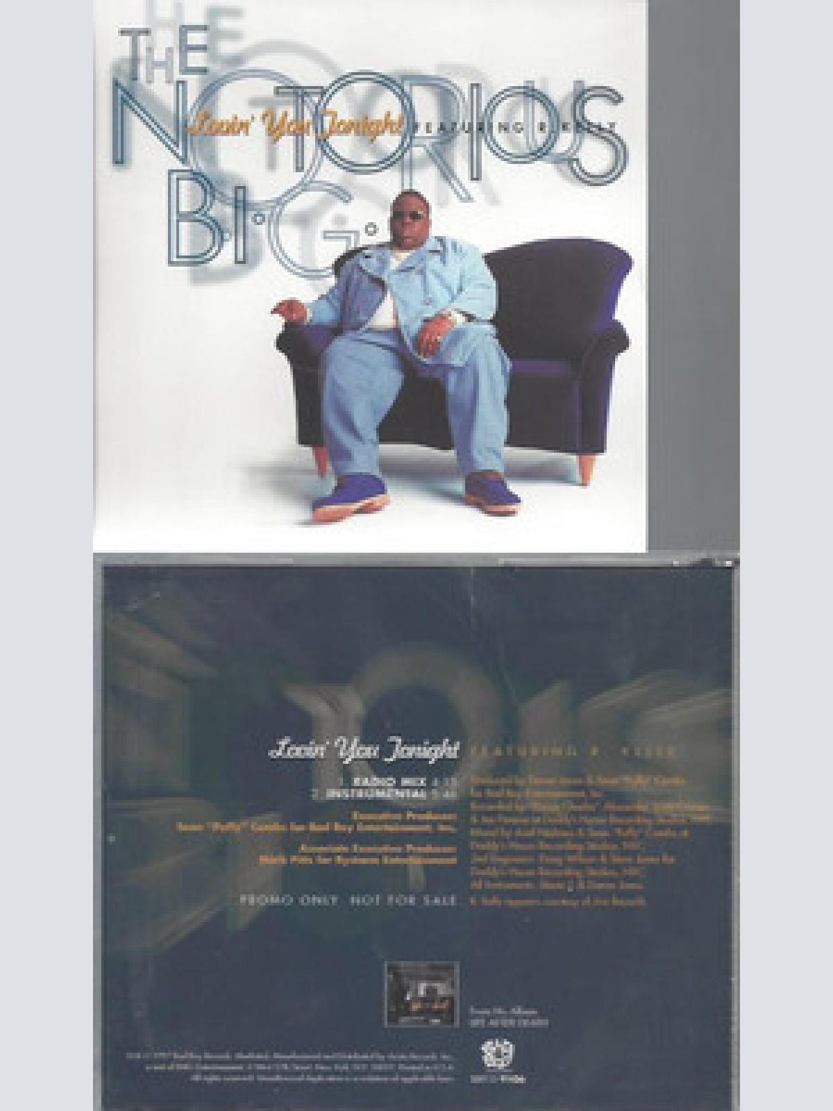 CD--THE NOTORIOUS B I G --LOVIN YOU TONIGHT---PROMO--2 TR