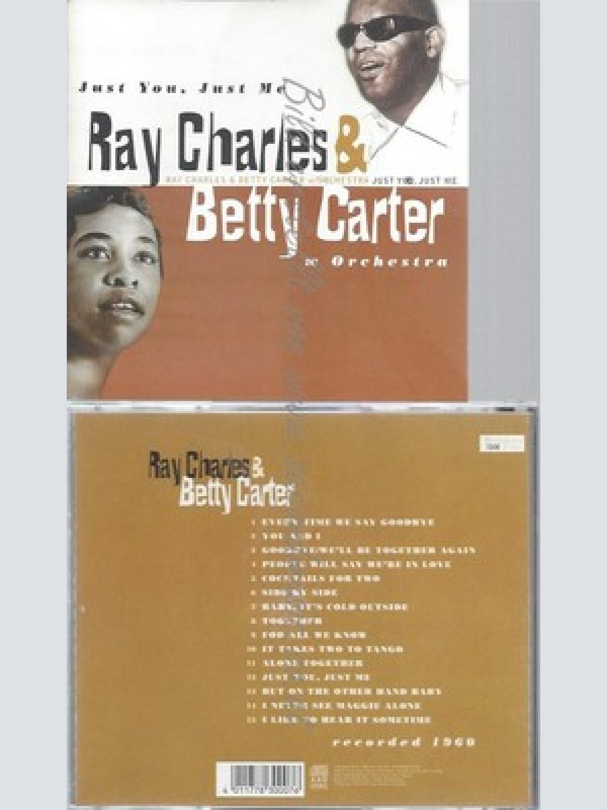 CD--RAY CHARLES UND B. CARTER -- -- JUST YOU JUST ME