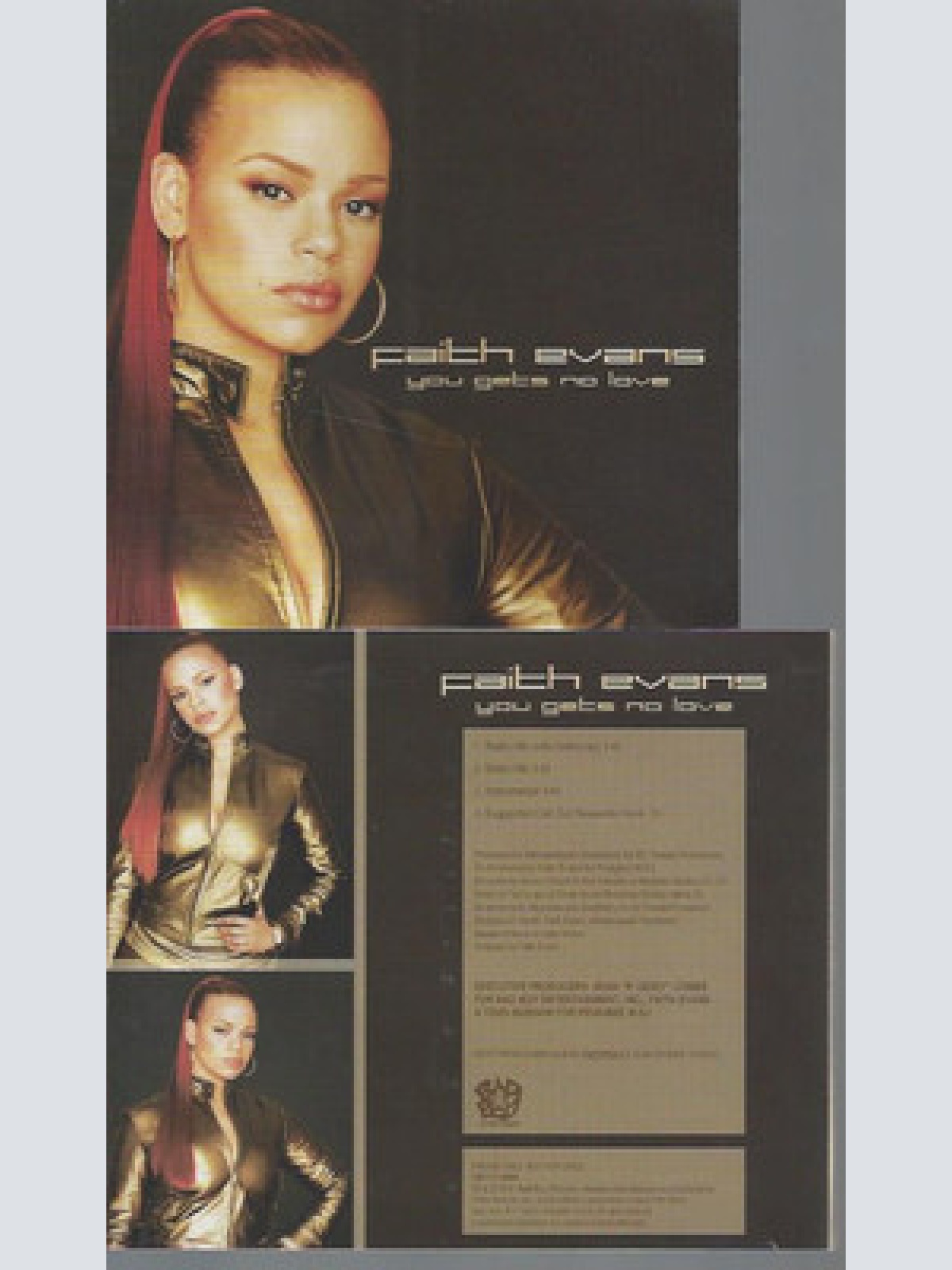 CD--PROMO--FAITH EVANS--YOU GETS NO LOVE