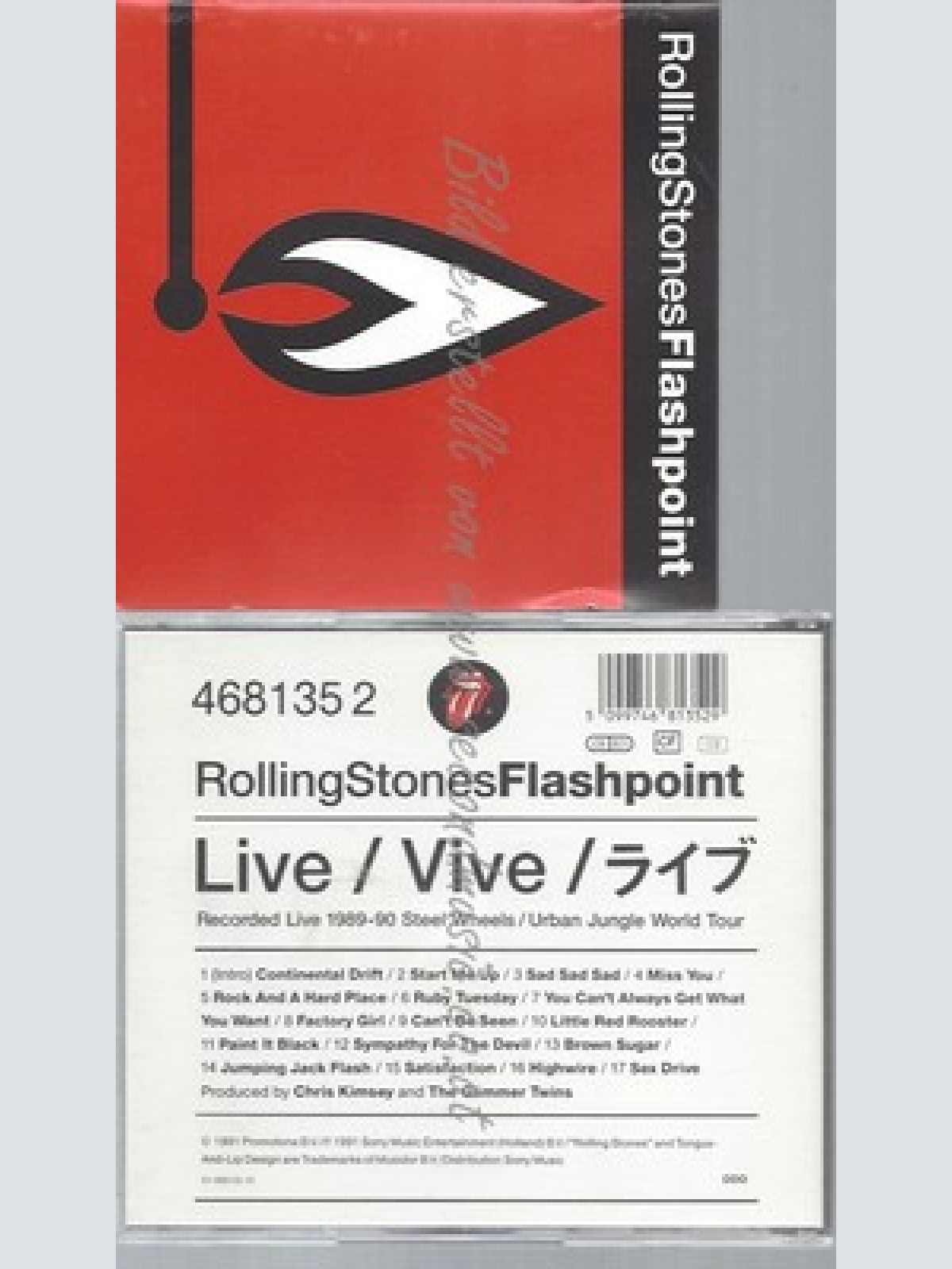 CD--THE ROLLING STONES -- -- FLASHPOINT --