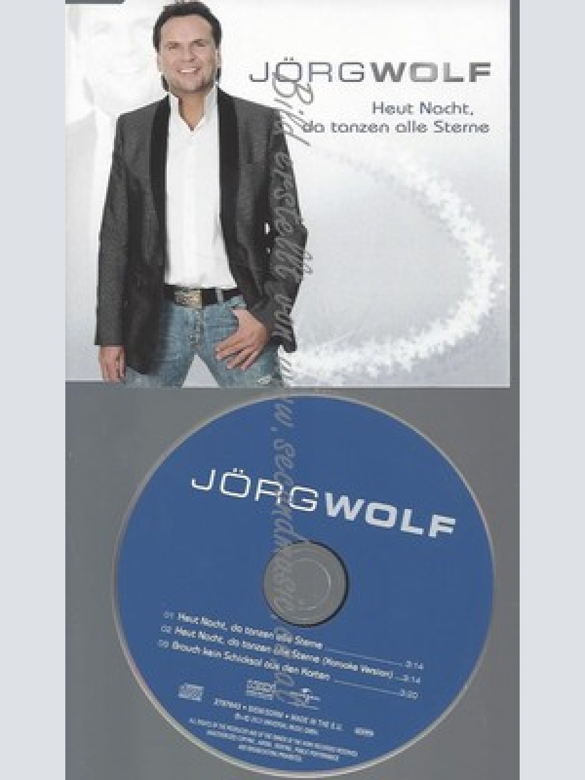 CD--JOERG WOLF--HEUT NACHT DA TANZEN DIE STERNE