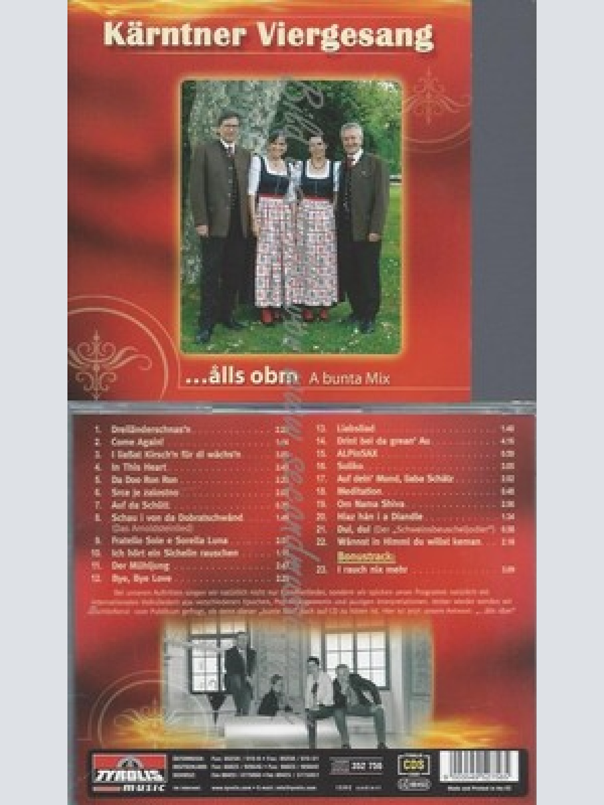 CD--KAERNTNER VIERGESANG--...ALLS OBM-A BUNTA MIX -CHORMUSIK AUS KAERNTEN-