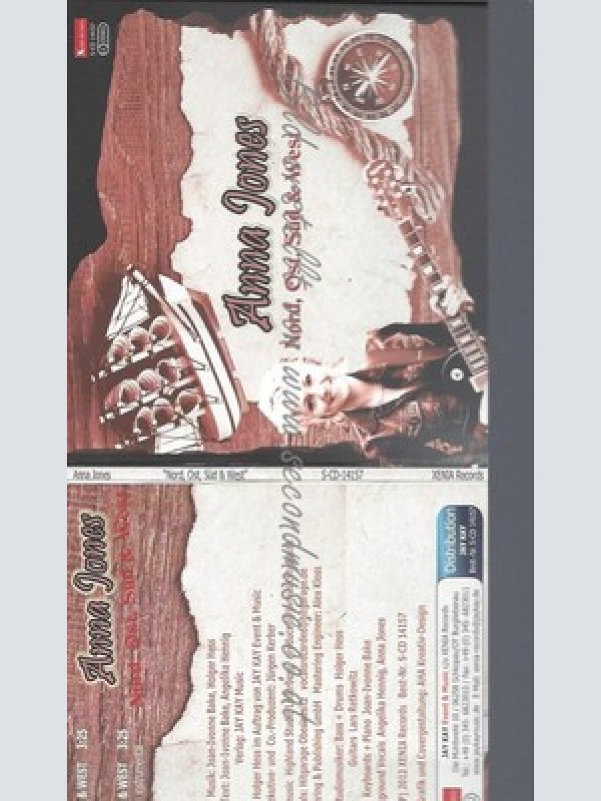 CD--ANNA JONES--NORD, OST, SUED & WEST