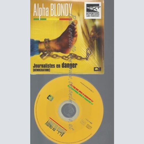 CD--ALPHA BLONDY--JOURNALISTES EN DANGER -DEMOCRATURE-SINGLE