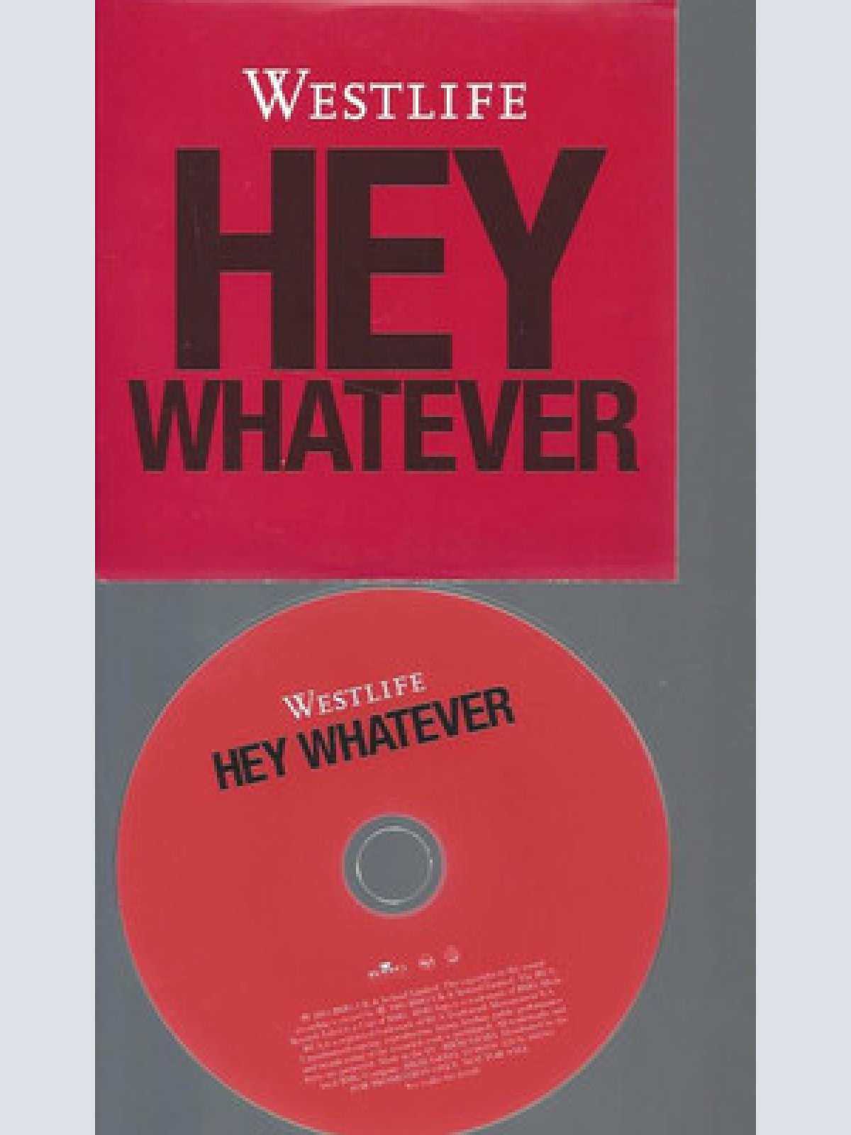 CD--PROMO--WESTLIFE--HEY WHATEVER