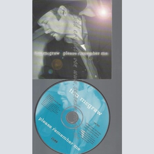 CD--TIM MCGRAW--PLEASE REMEMBER ME--PROMOSINGLE