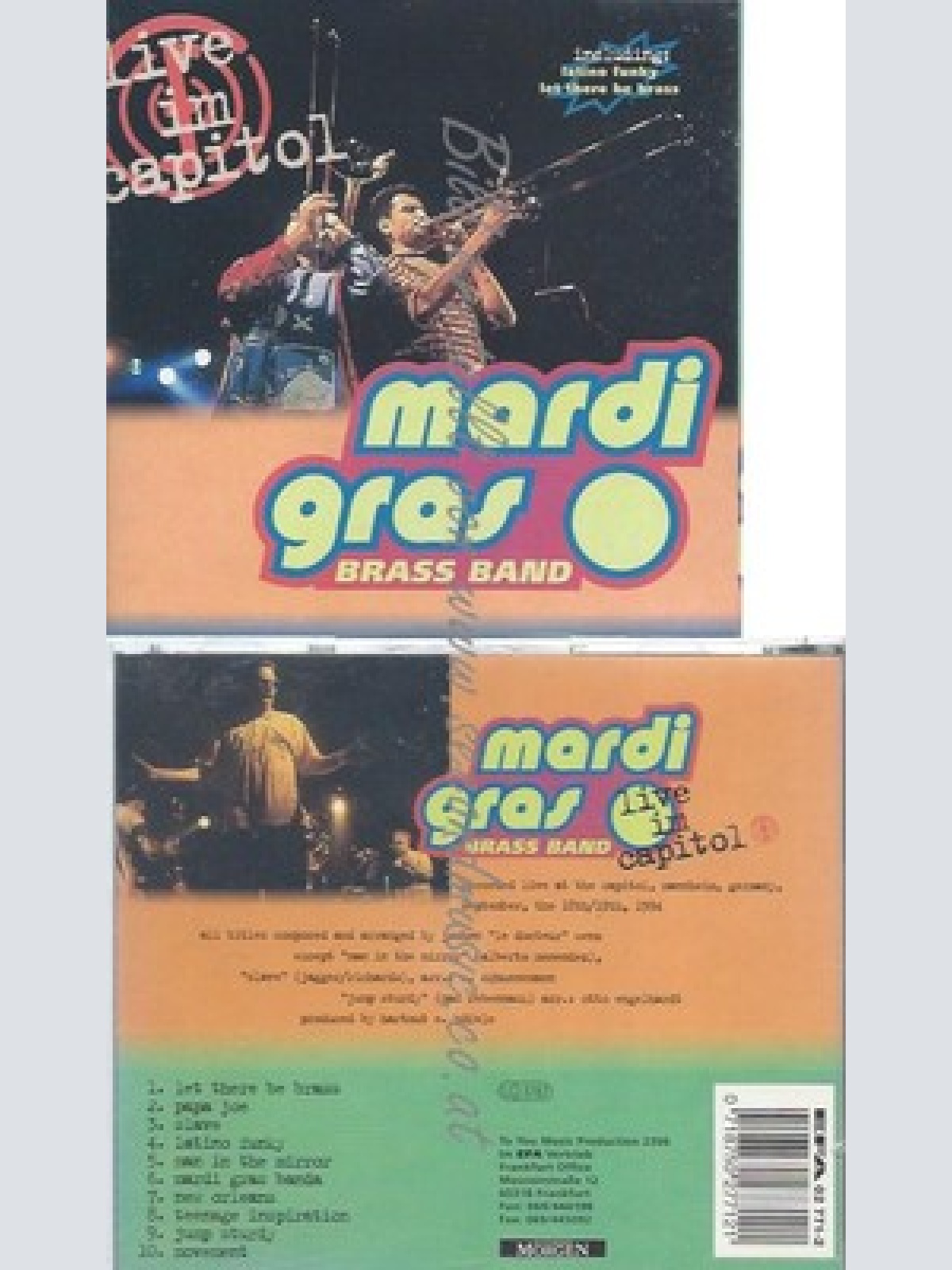 CD--MARDI GRAS BRASS BAND--LIVE IM CAPITOL