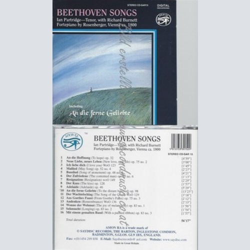 CD--PARTRIDGE,IAN UND BURNETT,RICHARD--BEETHOVEN SONGS